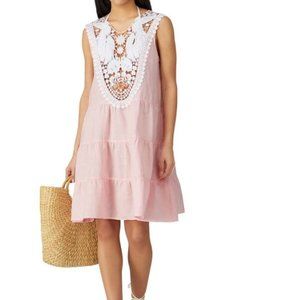 Miguelina Pink Luce Dress Size Small